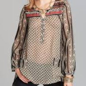 Free People boho Feather in the Wind' Tunic Top